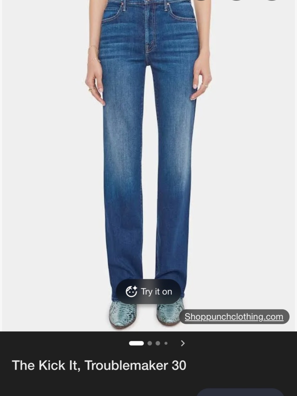 MOTHER Women’s The Kick It Troublemaker  Up to no good. A high-rise straight-leg